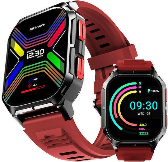 HiFuture FutureFit Ultra 3 Smartwatch with Heart Rate Monitor (Red) view 3