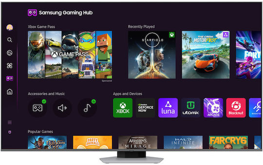 Samsung Smart Television 55" 4K UHD QLED TQ55Q80DATXXC HDR (2024) view 1