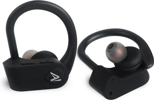 Savio TWS-03 In-ear Bluetooth Handsfree Earphones with Sweat Resistance and Charging Case Black vue 5