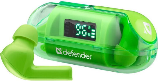 Defender NS 916 In-ear Bluetooth Handsfree Earphones with Charging Case Green view 1