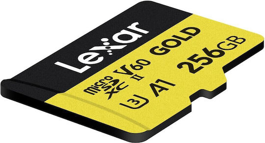Lexar Professional microSDXC 256GB U3 V60 A1 UHS-II 180MB/s with Adapter
