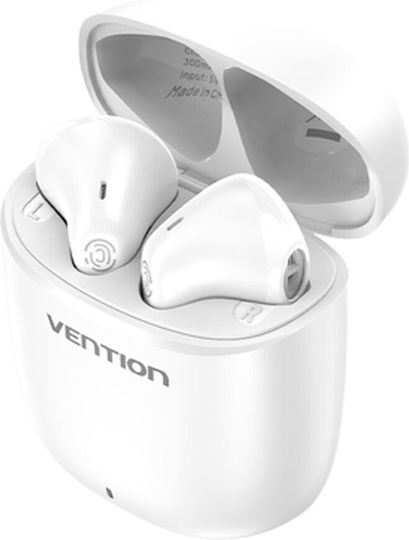 Vention ELF E02 Earbud Bluetooth Handsfree Earphones with Charging Case White