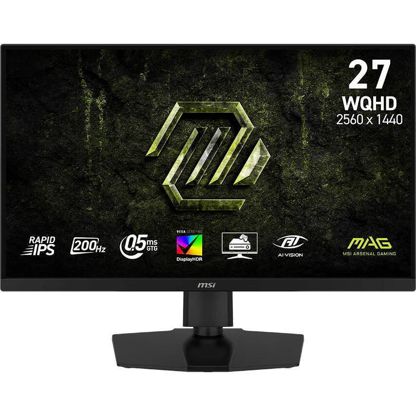 MSI MAG 274QPF E20 IPS HDR Gaming Monitor 27" QHD 2560x1440 200Hz with 0.5ms Response Time GTG