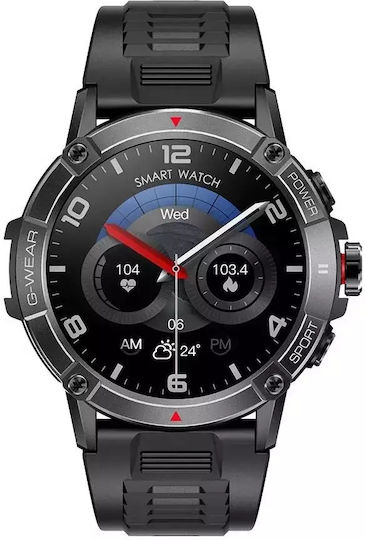 Nubi NX1 49mm Smartwatch with Heart Rate Monitor (Black) view 4