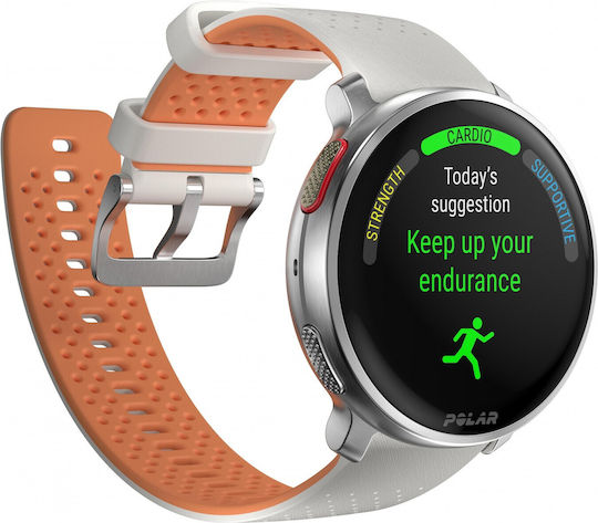Polar Vantage V3 Aluminium 47mm Waterproof Smartwatch with Heart Rate Monitor (Sunrise Apricot) view 8