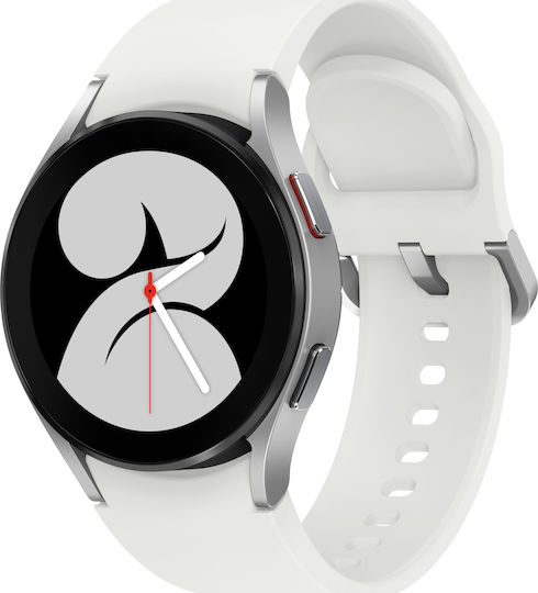 Samsung Galaxy Watch4 LTE Aluminium 44mm Waterproof with eSIM and Heart Rate Monitor (Silver) vue 3