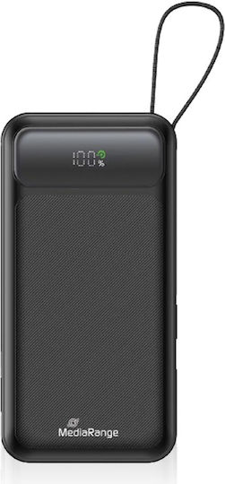 MediaRange Power Bank 10000mAh 18W with USB-A Port and USB-C Port Black vue 3