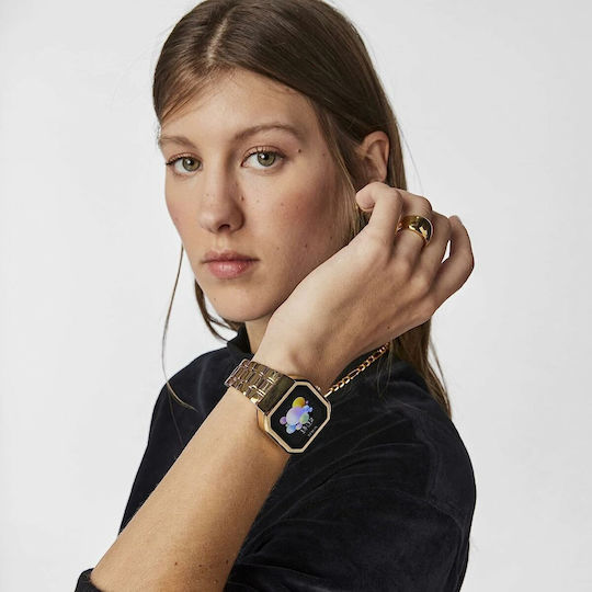Tous Steel B-Connect Stainless Steel Smartwatch with Heart Rate Monitor (Gold) view 6