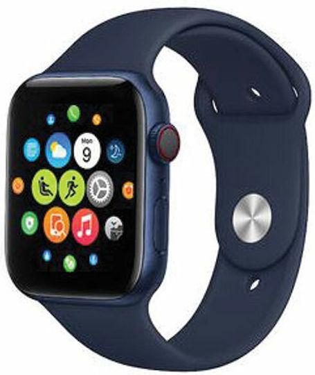 T500 Smartwatch with Heart Rate Monitor (Blue) view 2