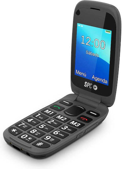 SPC Harmony 4G Dual SIM (125MB/125MB) Mobile with Large Buttons Black view 4