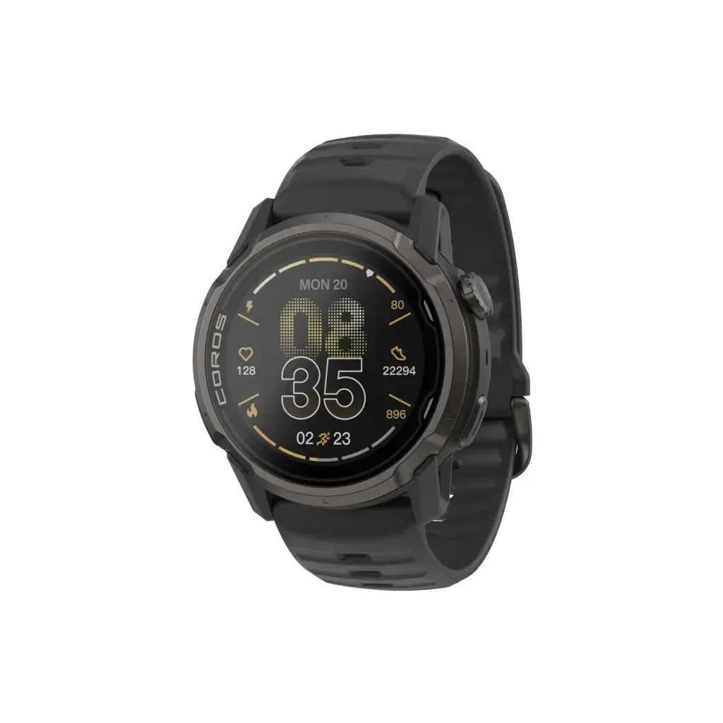 Coros Apex 4 Titanium 42mm Waterproof Smartwatch with Heart Rate Monitor (Black) view 1