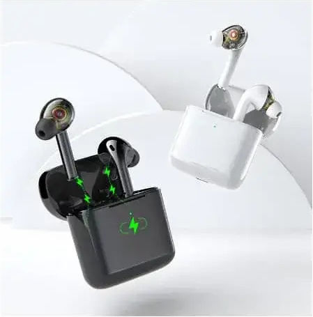 Nubi S10 In-ear Bluetooth Handsfree Earphones with Sweat Resistance and Charging Case White vue 2