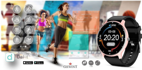Giewont 120-3 Smartwatch with Heart Rate Monitor (Black) view 7