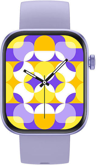 Colmi P71 45mm Smartwatch with Heart Rate Monitor (Purple) vue 3