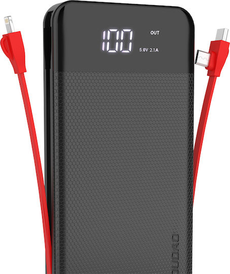 Dudao K1A Power Bank 10000mAh with USB-A Port and USB-C Port White view 2
