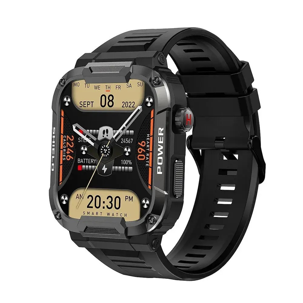 Smartwatch with Heart Rate Monitor (Black)