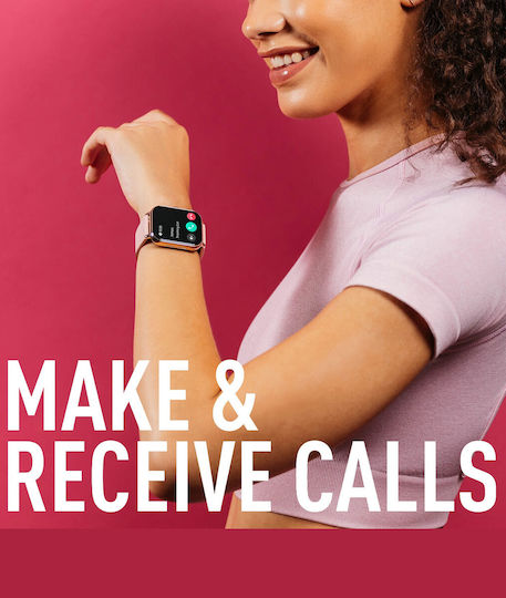 Reflex Active Series 23 Smartwatch with Heart Rate Monitor (Pink Rose Gold Plated) view 3
