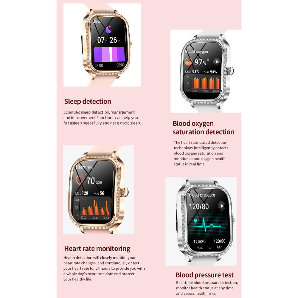 Microwear MK88 Smartwatch with Heart Rate Monitor (Silver Steel) view 5