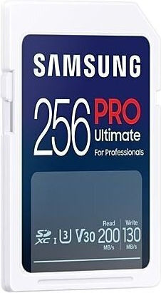 Samsung Pro Ultimate SDXC 256GB U3 UHS-I 130MB/s with USB Reader