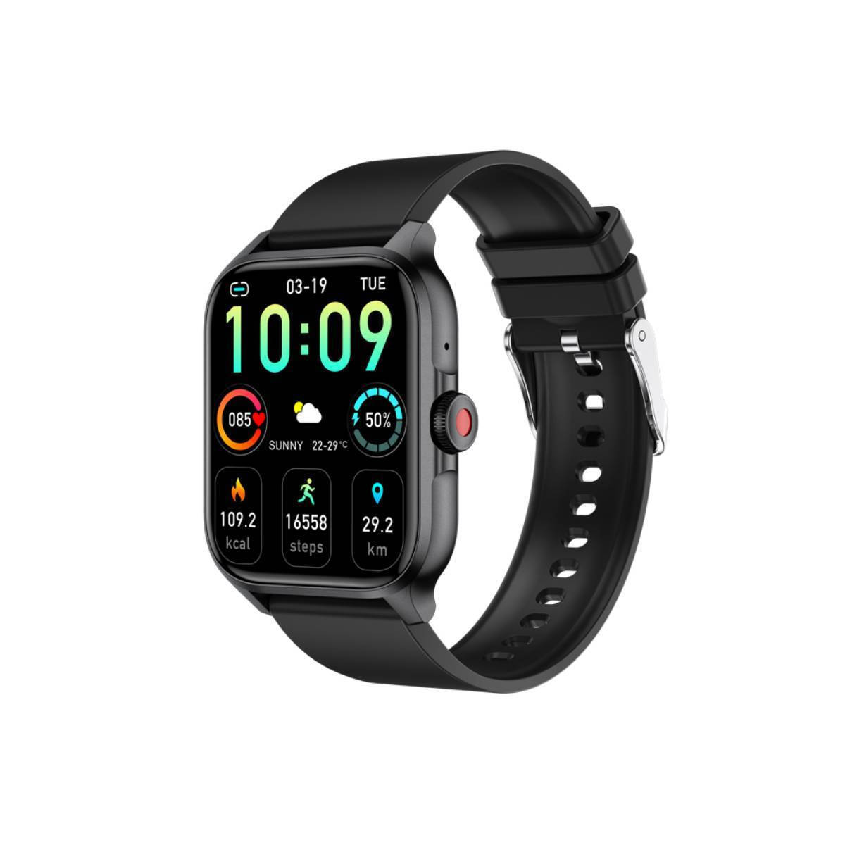 Eko Lumos Smartwatch With Heart Rate Monitor Black