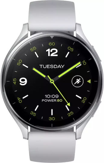 Xiaomi Watch 2 47mm Waterproof with Heart Rate Monitor (Silver)