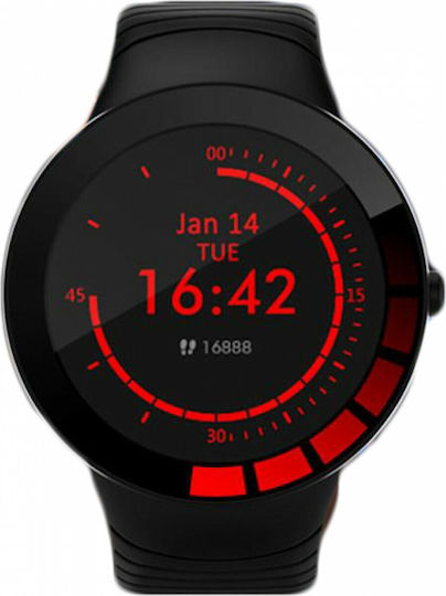 Infinity Smartwatch with Heart Rate Monitor (Black) view 1