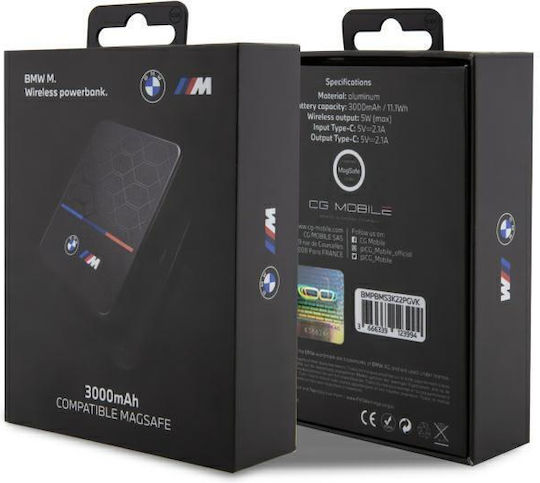 BMW BMPBMS3K22PGVK MagSafe Power Bank 3000mAh 5W Black view 4