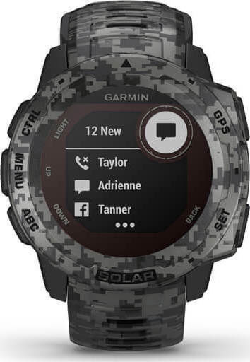 Garmin Instinct Solar 45mm Waterproof Smartwatch with Heart Rate Monitor (Graphite Camo) view 8
