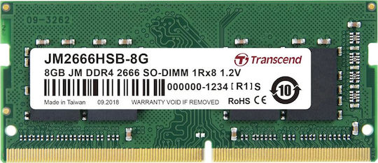 Transcend JetRam DDR4 with Module 1x16GB and Speed 3200 for Laptop JM3200HSE-16G