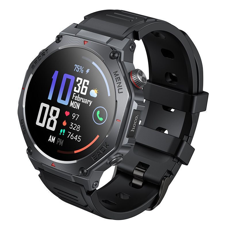 Hoco Y37 45mm Smartwatch Black view 2