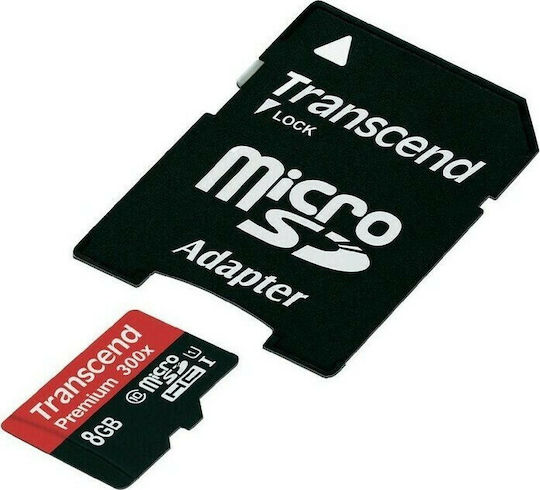 Transcend Premium 400x microSDHC 8GB U1 UHS-I with Adapter view 6