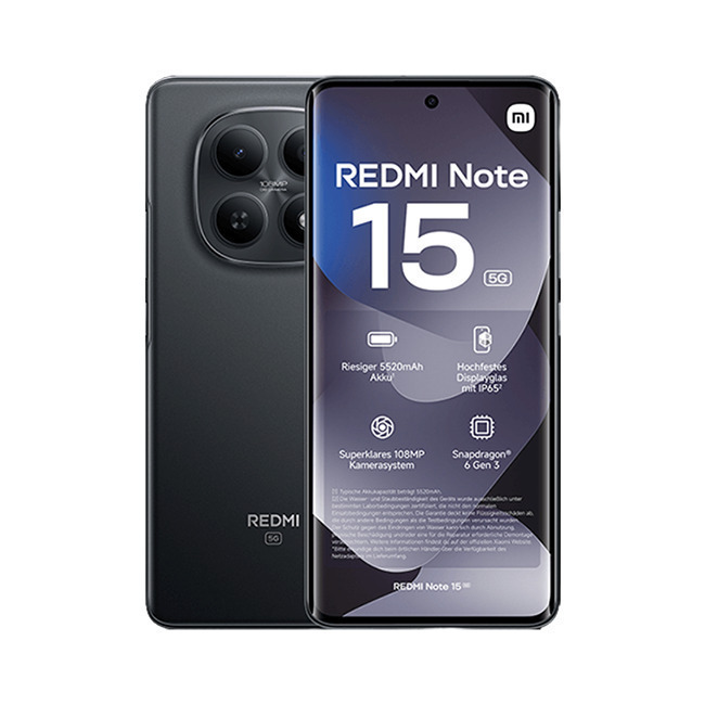 Xiaomi Redmi Note 15 5G Dual SIM (6GB/128GB) Black view 4