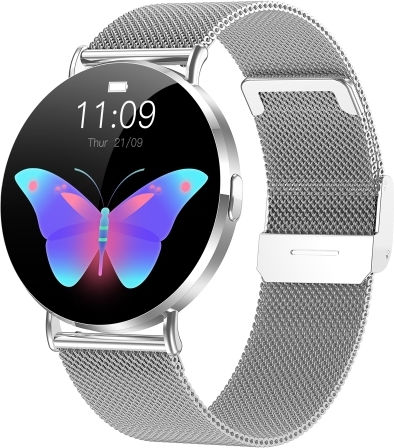 Km88 Smartwatch with Heart Rate Monitor (Silver) view 1
