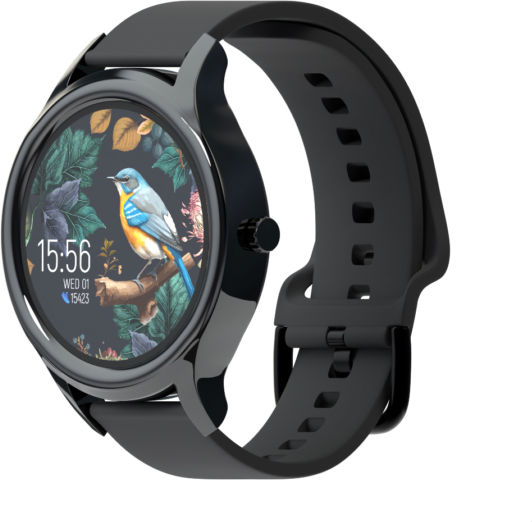 Forever ForeVive 3 SB-340 43mm Smartwatch with Heart Rate Monitor (Black) view 2