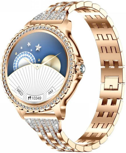 Kingwear I70 Stainless Steel Smartwatch with SIM and Heart Rate Monitor (Gold) view 1
