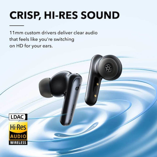 Soundcore by Anker Liberty 4 NC In-ear Bluetooth Handsfree Earphones with Sweat Resistance and Charging Case Black vue 5