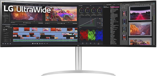 LG 49WQ95C-W Ultrawide IPS HDR Curved Monitor 49" 5120x1440 144Hz with Response Time 5ms GTG