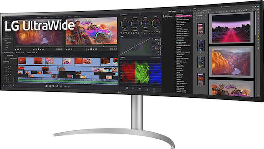 LG 49BQ95C-W Ultrawide IPS HDR Curved Monitor 49" 5120x1440 144Hz with Response Time 5ms GTG vue 2
