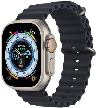 Bluetooth Smartwatch 2.1" Amoled Display Waterproof IP67 Android iOS 3 Straps + Lighter view 1
