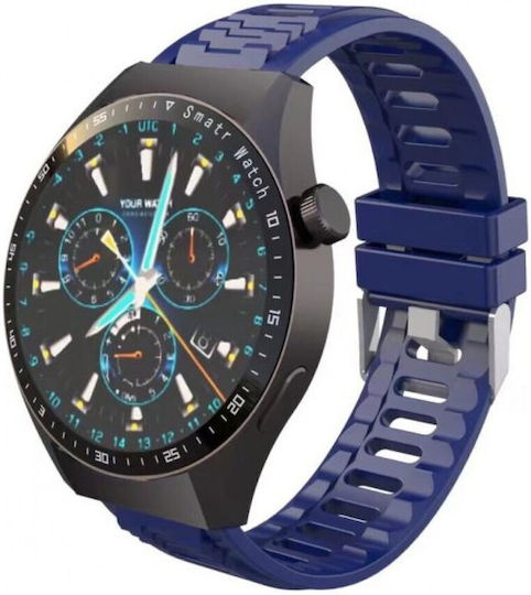 WS-GS68 48mm Smartwatch with Heart Rate Monitor (Blue) view 1