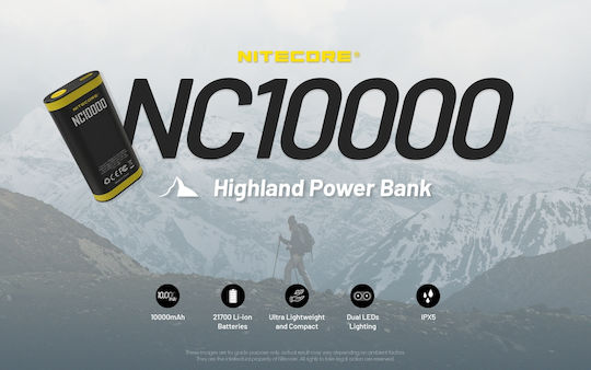 NiteCore NC10000 Power Bank 10000mAh 20W with USB-C Port Power Delivery Black Ansicht 6