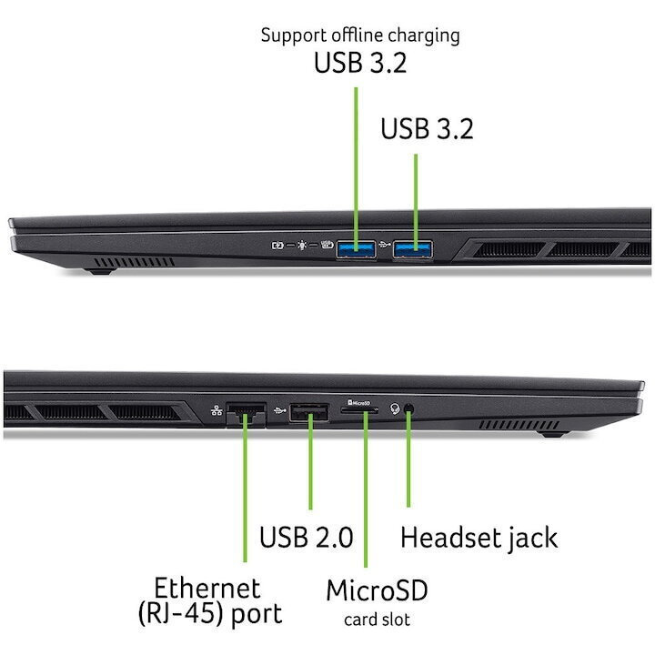 Acer Nitro 16 AI AN16S-61 -R7LG 16" IPS FHD+ 180Hz (Ryzen AI 300 Series-9 365/32GB/1TB SSD/GeForce RTX 5060/No OS) (International English Keyboard) vista 9
