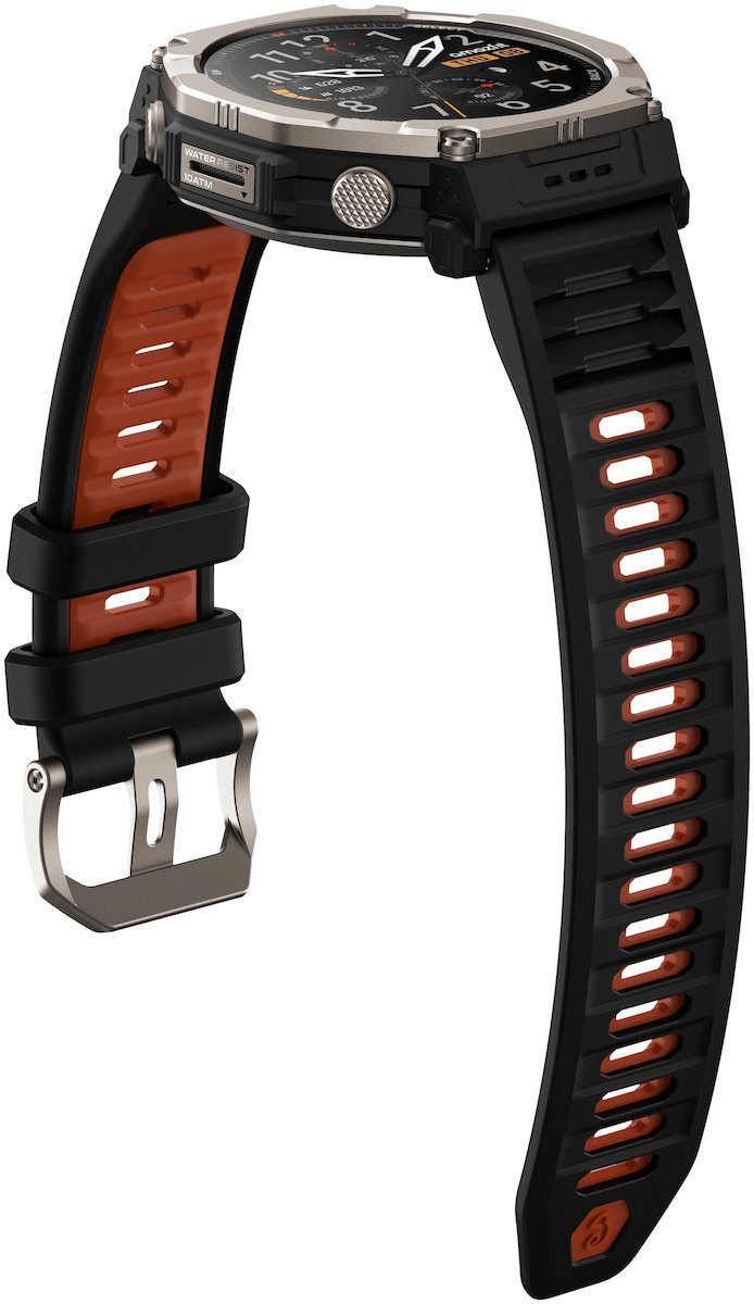 Amazfit T-Rex Ultra 2 Titanium 51mm Waterproof Smartwatch with Heart Rate Sensor Black view 3