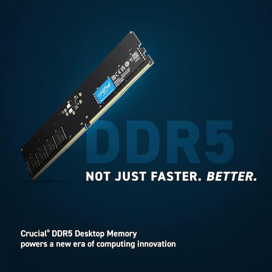 Crucial DDR5 with Module 1x16GB and Speed 5600 for Desktop CT16G56C46U5 view 6