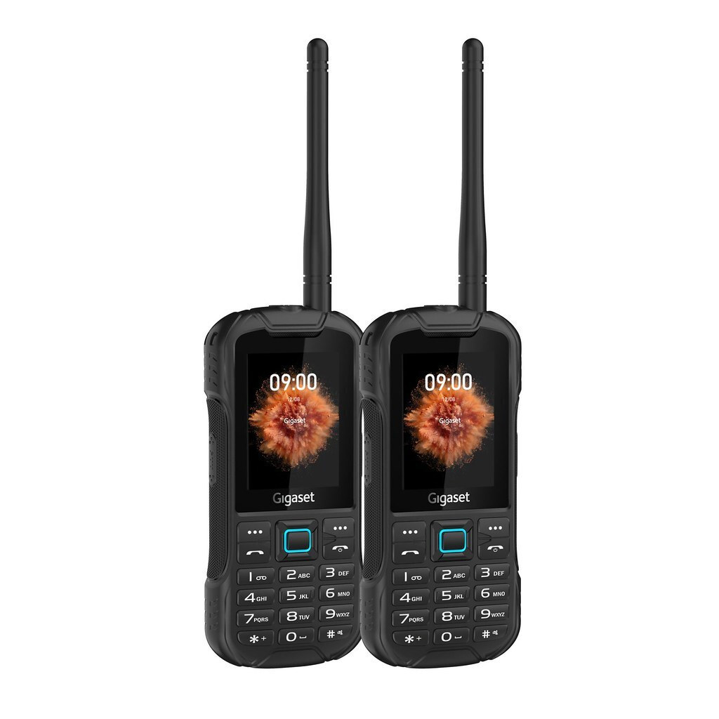 Gigaset GLX8 Active Duo Dual SIM Mobile with Buttons Black view 1