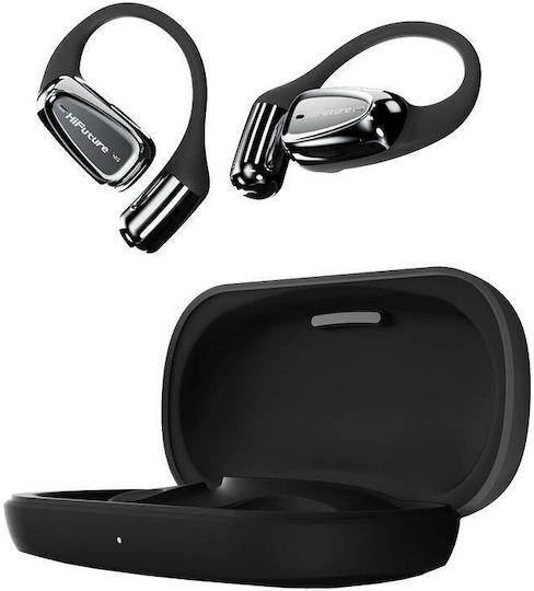 HiFuture FutureMate2 PRO Open Ear Bluetooth Handsfree Earphones with Sweat Resistance and Charging Case Black view 1