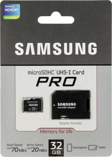 Samsung Pro microSDHC 32GB U1 UHS-I 70MB/s with Adapter view 5