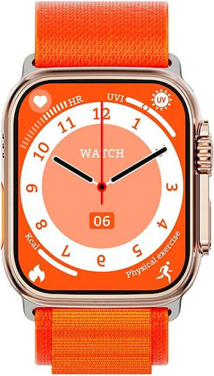 Microwear W69 Mini Ultra 45mm Smartwatch with Heart Rate Monitor (Silver)