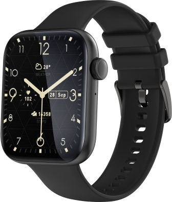 P59 2.01 Inch Color Screen Smart Watch Support Heart Rate Monitoring Blood Pressure Monitoring Blood Oxygen Monitoring Black view 1