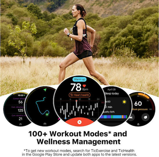 Ticwatch Pro 3 Ultra Stainless Steel 48mm Waterproof Smartwatch with Heart Rate Monitor (Shadow Black) view 5